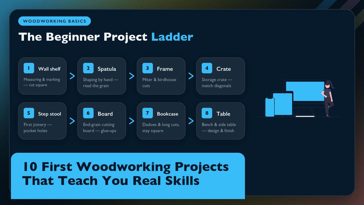 10 First Woodworking Projects That Teach You Real Skills