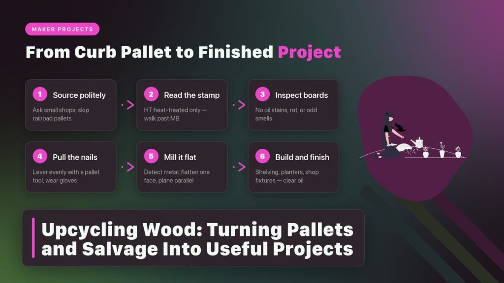 Upcycling Wood: Turning Pallets and Salvage Into Useful Projects